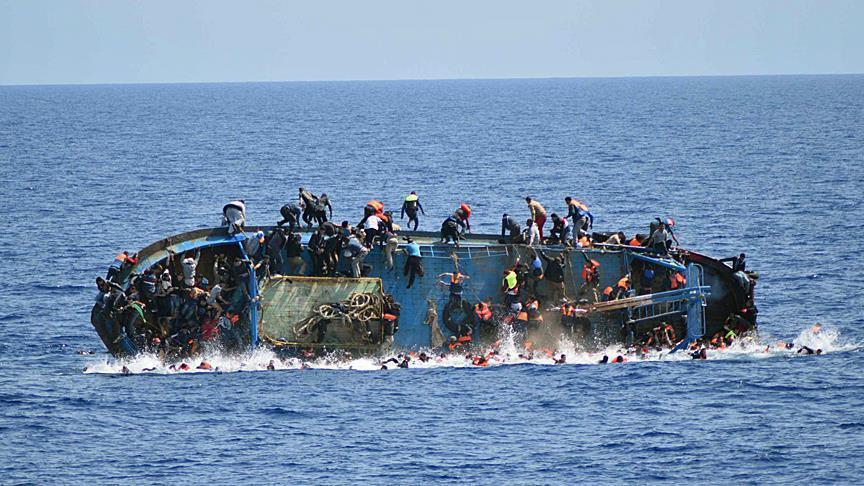 over 60 dead after a migrant boat capsizes